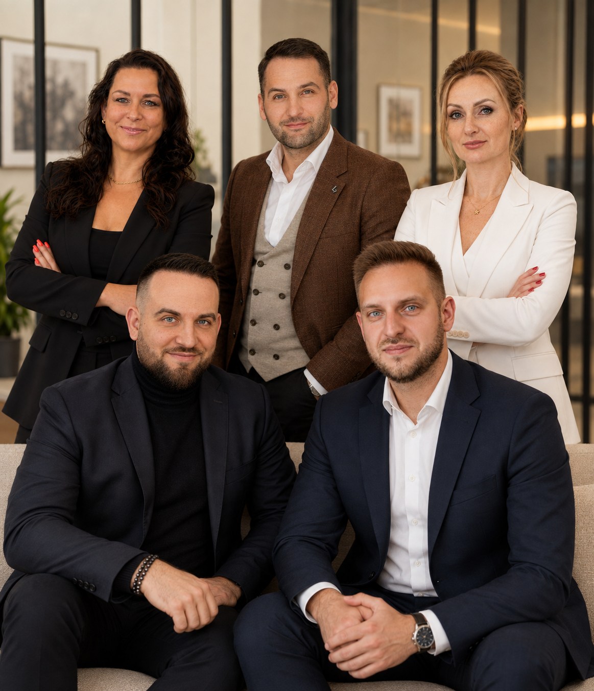 Zespół Vendi. U góry od lewej: Magda, Piotr, Karolina. Na dole od lewej: Kuba i Przemek.